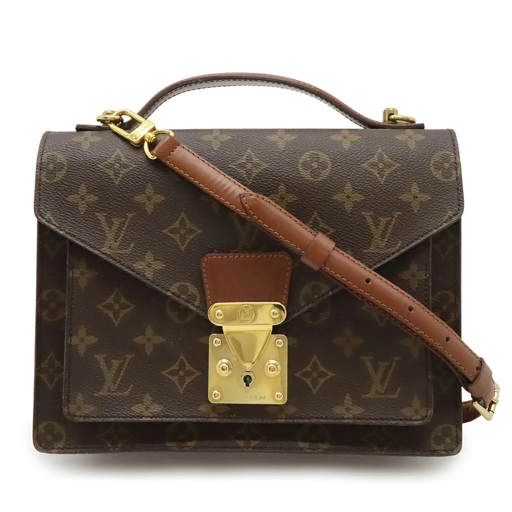 LOUIS VUITTON Monogram Monceau Shoulder Bag Handbag Shoulder Key